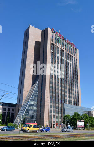 Hochhaus Die Pyramide, Rhinstrasse, Marzahn, Berlin, Deutschland Banque D'Images