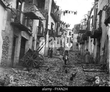 Segesta, Palerme en Italie 1925 1920 Banque D'Images