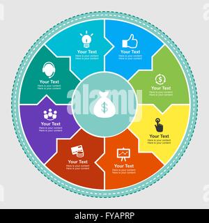 Modèle de conception infographiques Illustration de Vecteur