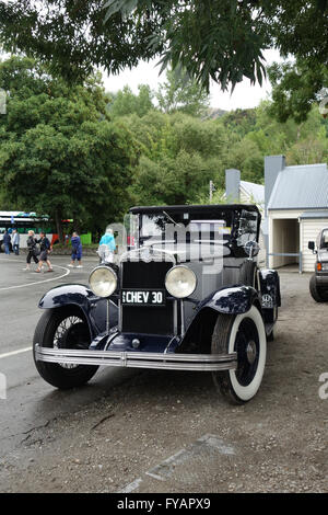 1930 Chevrolet Universal Vintage car vu à Arrowtown, île du Sud, Nouvelle-Zélande Banque D'Images