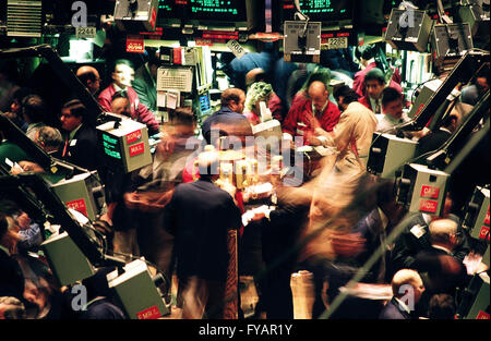 New York Stock Exchange Trading Floor Banque D'Images