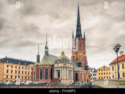 Église Riddarholm à Stockholm, Suède Banque D'Images