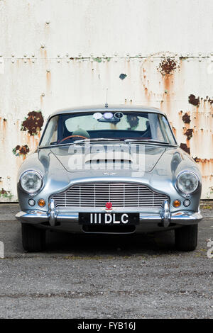 1962 Aston Martin DB4 à Bicester Heritage Centre. Oxfordshire, Angleterre Banque D'Images