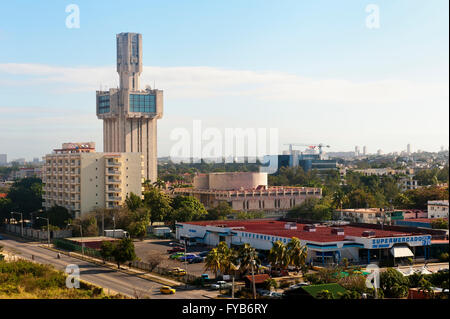 L'ambassade de Russie, Miramar, à La Havane, Cuba Banque D'Images