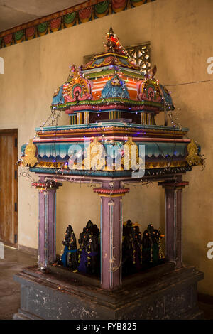 Sri Lanka, Nuwara Eliya, Pedro, plantation de thé sri Muthu Mariyamman Temple, lieu de culte Banque D'Images