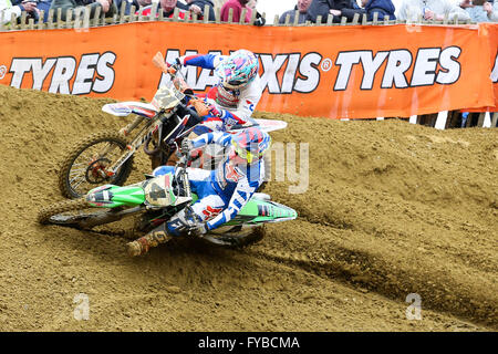 Kent, UK. 24 avril, 2016. Maxxis Motocross Championship Round 2 au Canada Heights 24 avril Crédit : Jason Richardson/Alamy Live News Banque D'Images