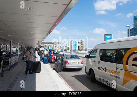 Niveau de départ à l'aéroport de Sydney Kingsford Smith, Mascot, Sydney, New South Wales, Australia Banque D'Images