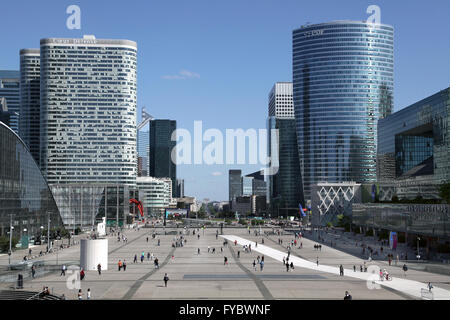 Paysage urbain de la Défense Paris principal quartier des affaires de Paris Banque D'Images
