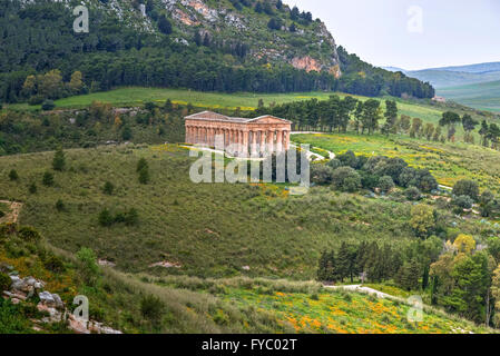 Calatafimi Segesta, Erice, Sicile, Italie, Banque D'Images