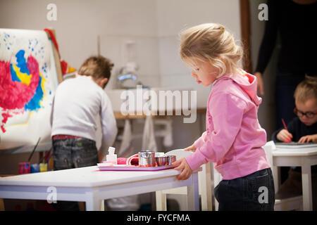 ÉCOLE MATERNELLE Banque D'Images