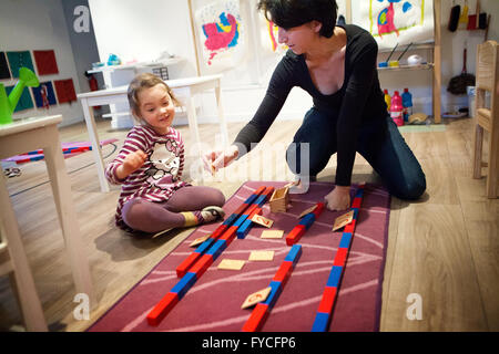 ÉCOLE MATERNELLE Banque D'Images