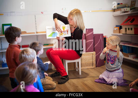 ÉCOLE MATERNELLE Banque D'Images