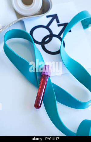 ÉCHANTILLON DE SANG Banque D'Images