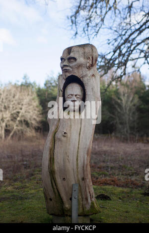 Les sculptures de Frank Bruce Sculpture Park à Feshiebridge en Ecosse Banque D'Images