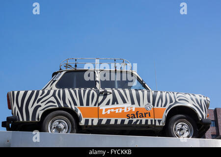 Safari Trabi Trabant, voiture ou Trabi, Berlin, Allemagne Banque D'Images