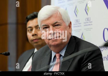 Ancien sénateur du Connecticut Christopher Dodd - Washington, DC USA Banque D'Images