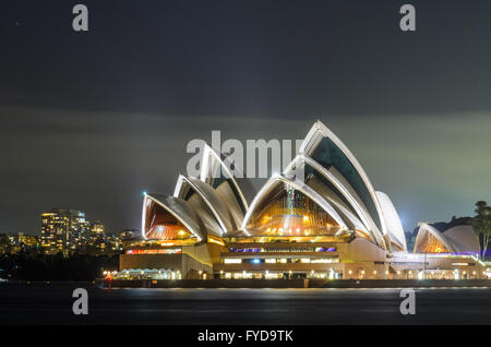 Nuit à l'Opéra de Sydney Banque D'Images