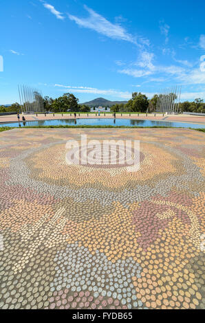 Le bâtiment du parlement à Canberra, Australie Banque D'Images