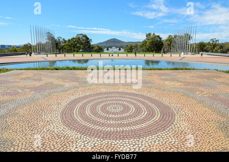 Le bâtiment du parlement à Canberra, Australie Banque D'Images