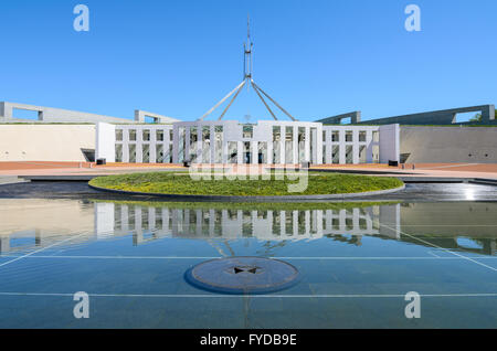 Le bâtiment du parlement à Canberra, Australie Banque D'Images