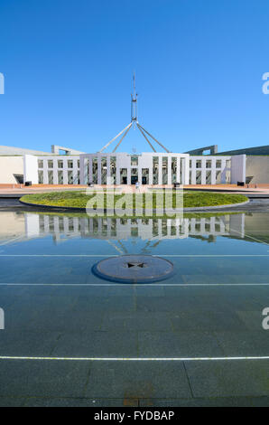 Le bâtiment du parlement à Canberra, Australie Banque D'Images