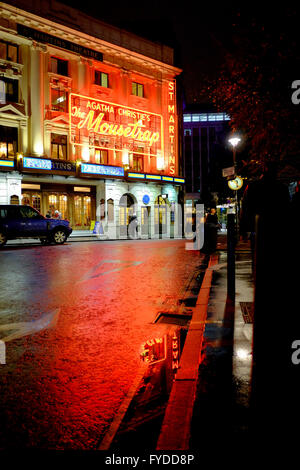 St Martins Theatre montrant Agatha Christies 'Le piège' à Londres Banque D'Images