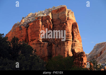 Angels Landing dans Zion National Park, Utah Banque D'Images