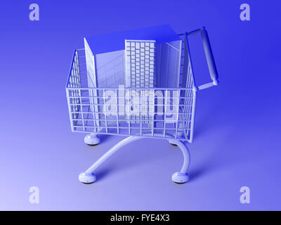 Ordinateur Shopping Banque D'Images