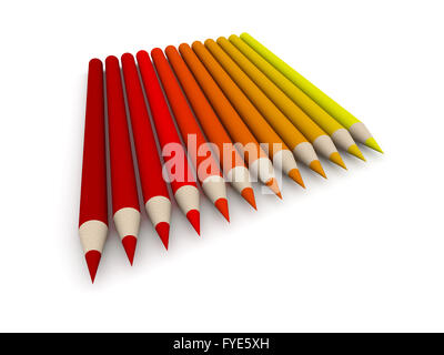 Spectre de couleur Crayon Banque D'Images