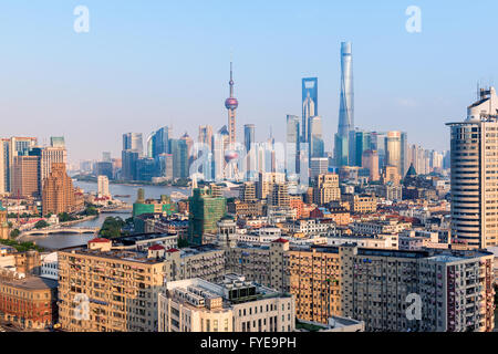 Shanghai, Chine -Oct 3, 2015 : Shanghai skyline. Banque D'Images