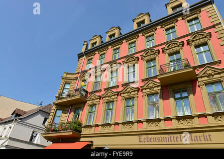 Altbaufassade, Gruenstrasse, Koepenick, Berlin, Deutschland / Köpenick Banque D'Images