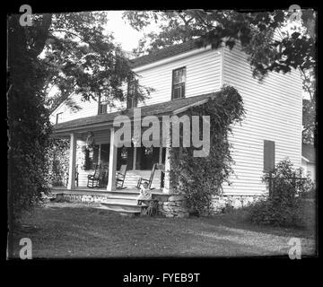 Photographie victorienne d'une maison à Fallston, Maryland. Banque D'Images