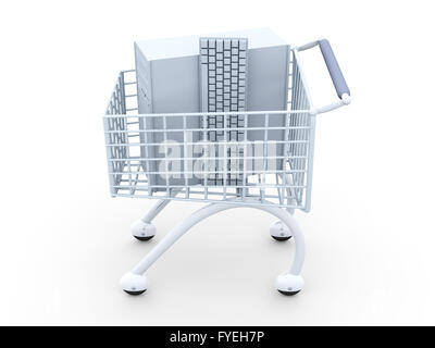 Ordinateur Shopping Banque D'Images