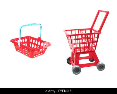 Un panier isolé sur fond blanc Banque D'Images