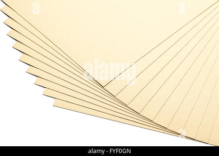 Plusieurs joliment distribués feuilles de papier Banque D'Images