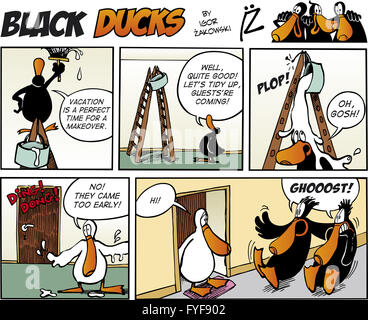 Les canards noirs épisode 73 Bd Banque D'Images