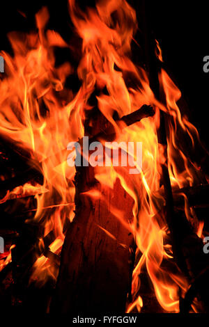 Feuer/ fire Lagerfeuer/ feu de camp des braises cendres Glut// Banque D'Images