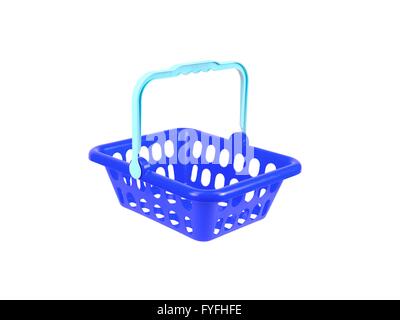 Un panier isolé sur fond blanc Banque D'Images