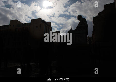 David Hume, (7 mai 1711- 25 août 1776) philosophe, économiste écossais, hitorian et essayiste. Cette photo a été prise le 15/4/ Banque D'Images