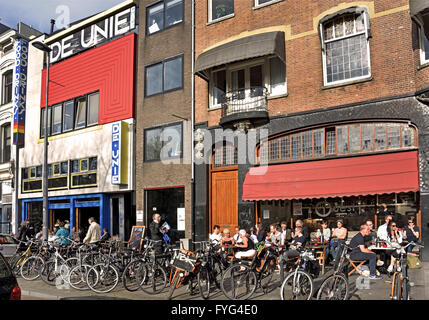 Café de Unie ( JJP Oud's architecte ) L'OUEST ( bar à vin restaurant ) Mauritsweg Rotterdam Pays-Bas Pays-Bas Banque D'Images