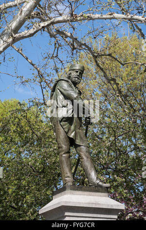 Statue de Giuseppe Garibaldi, Washington Square Park à Greenwich Village, NEW YORK Banque D'Images