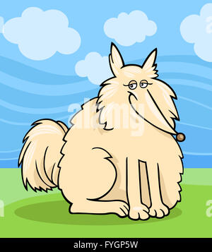 Eskimo Dog cartoon illustration Banque D'Images