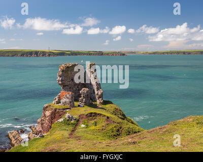 Rat Island près de l'angle ouest de la baie à la Dale - Pembrokeshire Banque D'Images