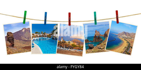 L'île de Tenerife (Canary) pinces à linge sur la photographie Banque D'Images