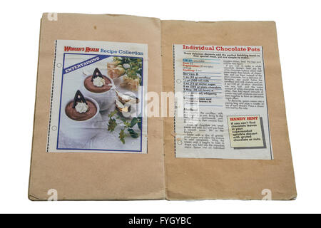 Schwartz scrap book plein de boutures recette antique. Banque D'Images