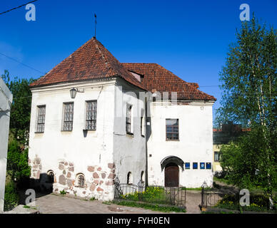 Maison ancienne dans l'Vyborg, Russie Banque D'Images