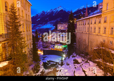 Dans les montagnes Cascade ski Bad Gastein Autriche Banque D'Images