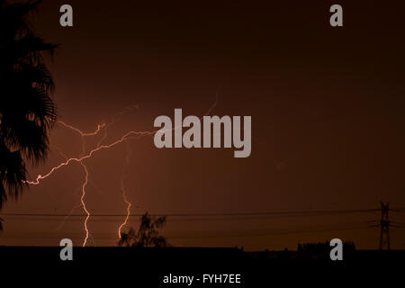 Orage. Photographié en Israël Banque D'Images