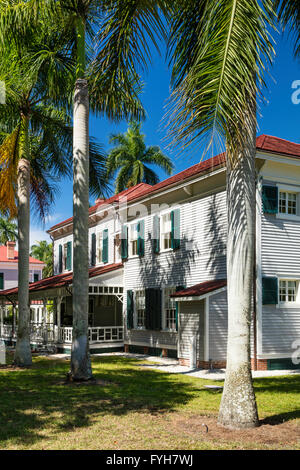 'Lodge' eminole - maison d'hiver de l'inventeur Thomas Edison, Ft Myers, Floride, USA Banque D'Images