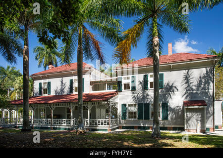 'Lodge' eminole - maison d'hiver de l'inventeur Thomas Edison, Ft Myers, Floride, USA Banque D'Images